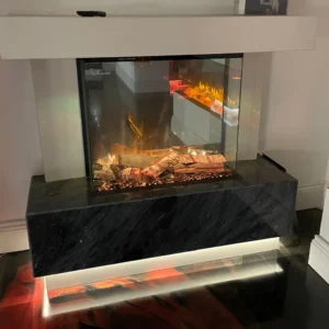 Ex Display Electric Fire Marble Suite